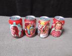 Coca Cola cans complete set of 4 belgium inspred by the 40' and 60 ' / nr 2733