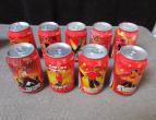 Coca Cola cans complete set of 9 belgium techno set 2003 / nr 2742