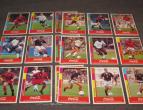 coca cola collector cards foot ball 17 stuks 