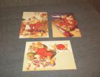 Coca Cola greetingcards 3 pieces / nr 3095