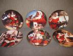 coca cola plate limited edition with number serie of 6 , 21 cm/ bord nr 484