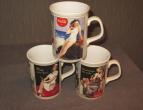 coca cola mug set of 3/ mok  / nr 870