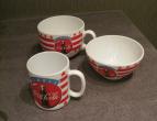 coca cola mug set of 3 / mok  / nr 879