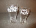 Coca cola glasses 2 differend pieces / nr 3611