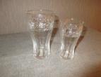 Coca cola glasses 2 differend pieces / nr 3612