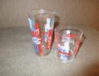 Coca cola glasses 2 differend pieces / nr 3614