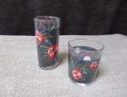 Coca cola glasses set off 2 differend pieces / nr 3750