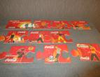 Coca cola beer cards 10 differend pieces / nr 3778