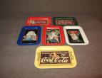 coca cola metal signs set of 6   / nr 1062