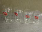 coca cola glasses 4 differend pieces / nr 4055