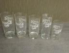  coca cola glasses 5 differend pieces / nr 4057