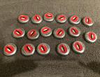 coca cola caps 17 pieces / flessen dopjes / nr 4154