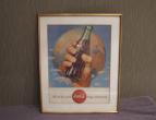 Coca Cola old advertising of the 1947 / 31 cm - 39 cm / nr 2254