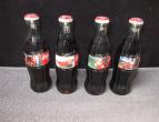 Coca Cola bottle sett off 4 pieces christmas 1996 / nr 2276